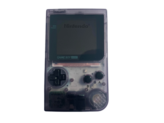 Gjennomsiktig lilla Modifisert Nintendo GameBoy Pocket