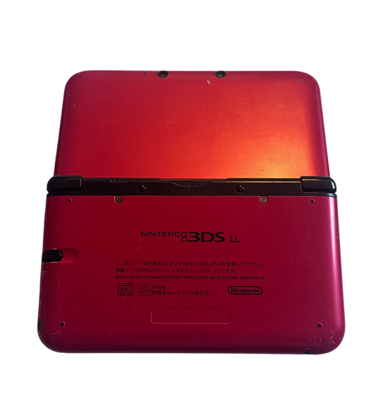 Rød/svart Moddet Nintendo 3DS Xl