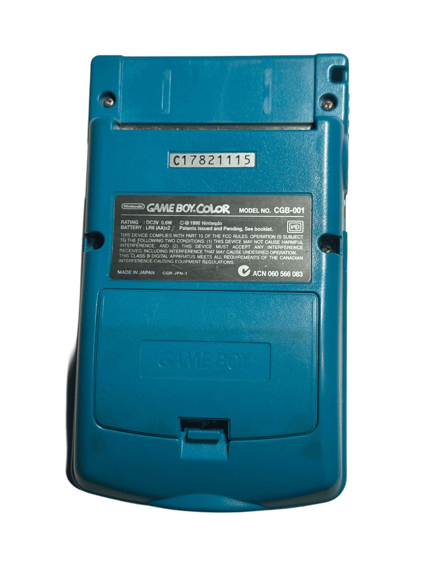 Lyseblå Nintendo Gameboy Color