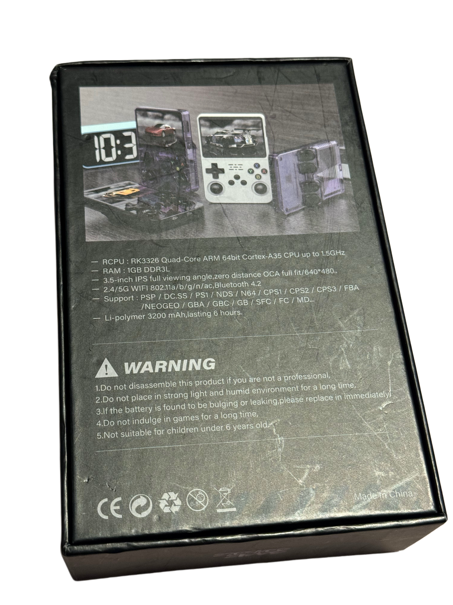 R36S Spillkonsoll med alle de beste GameBoy spillene