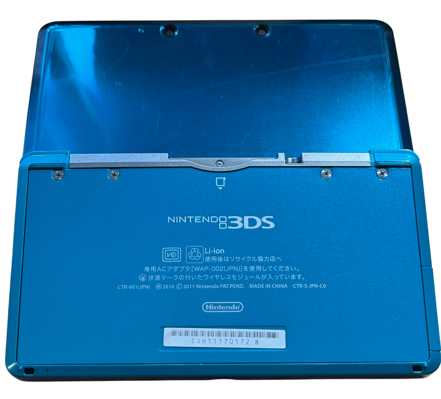 Aqua Blue moddet Nintendo 3DS