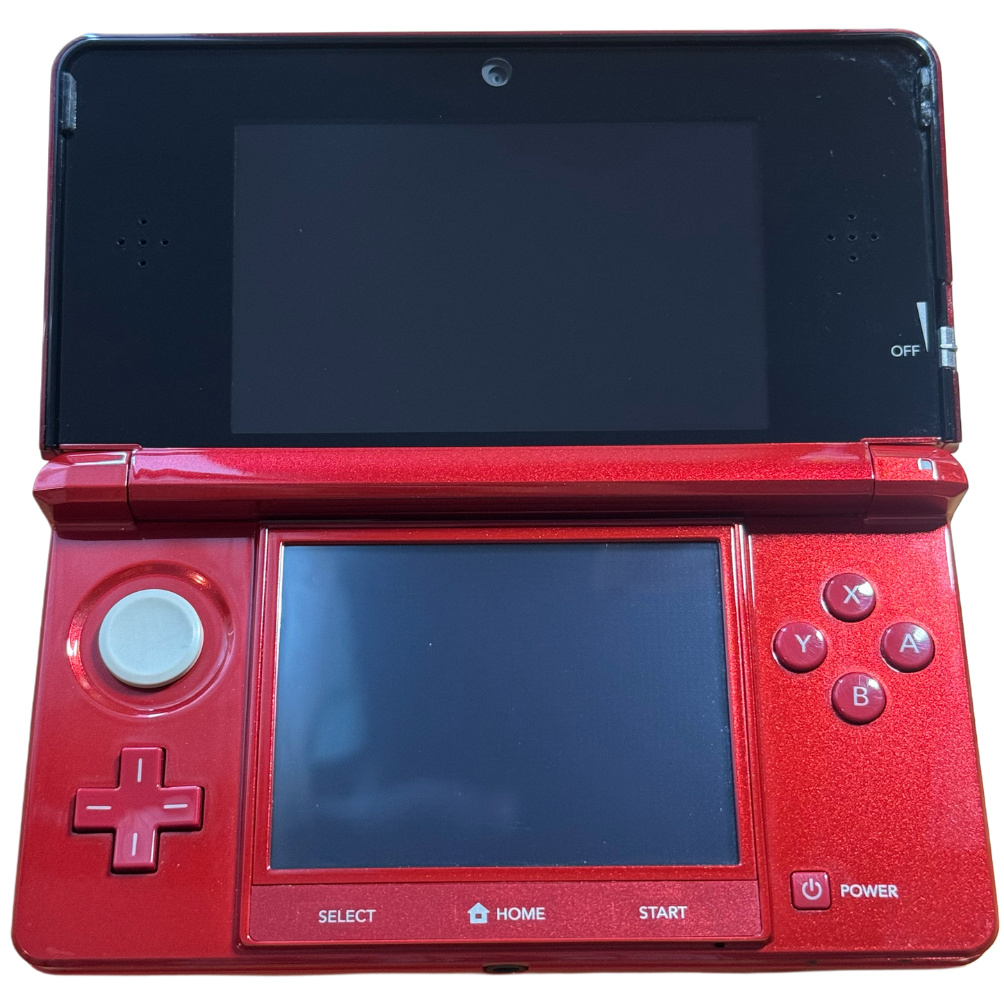 Rød moddet Nintendo 3DS