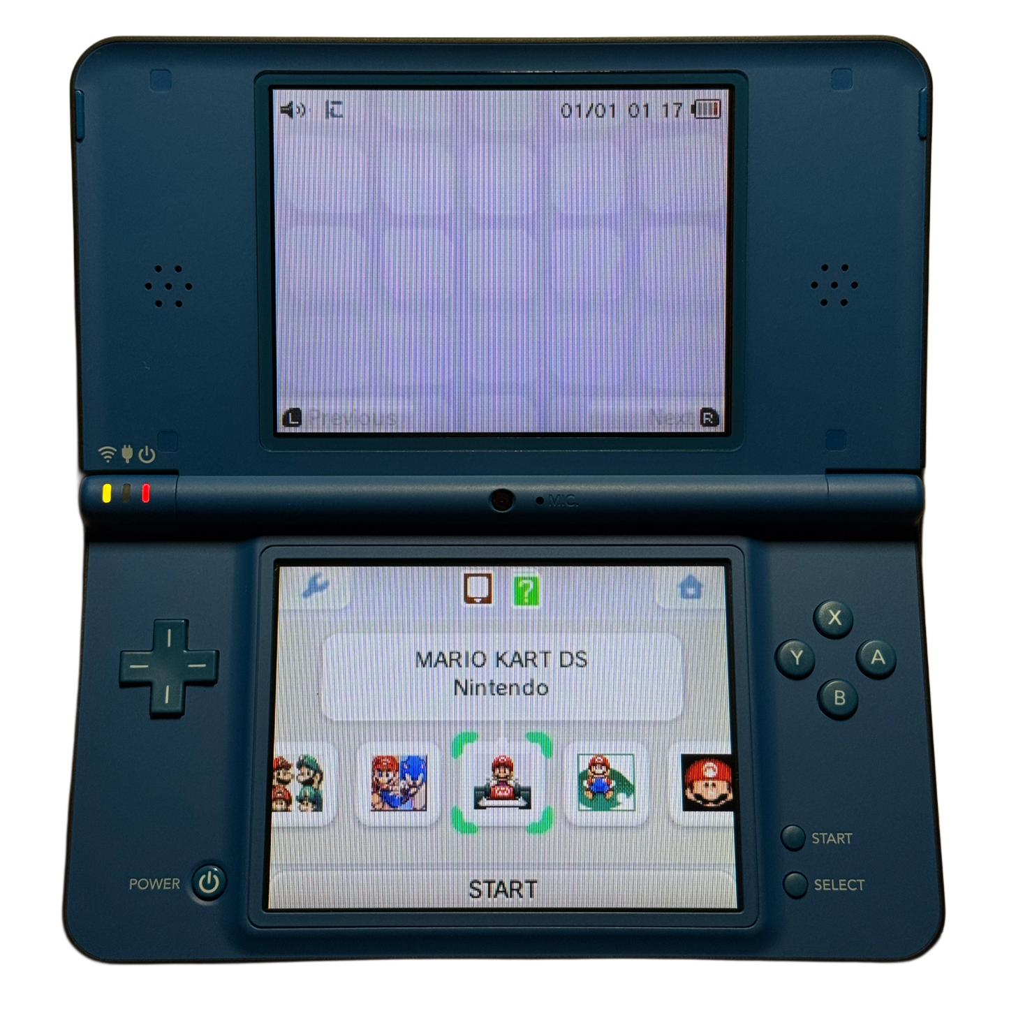 Blå/Svart Moddet Nintendo DSI XL