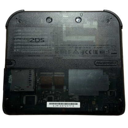 Gjennomsiktig svart Moddet Nintendo 2DS