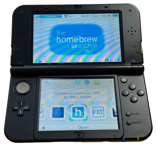 Lime moddet Nintendo New 3DS Xl