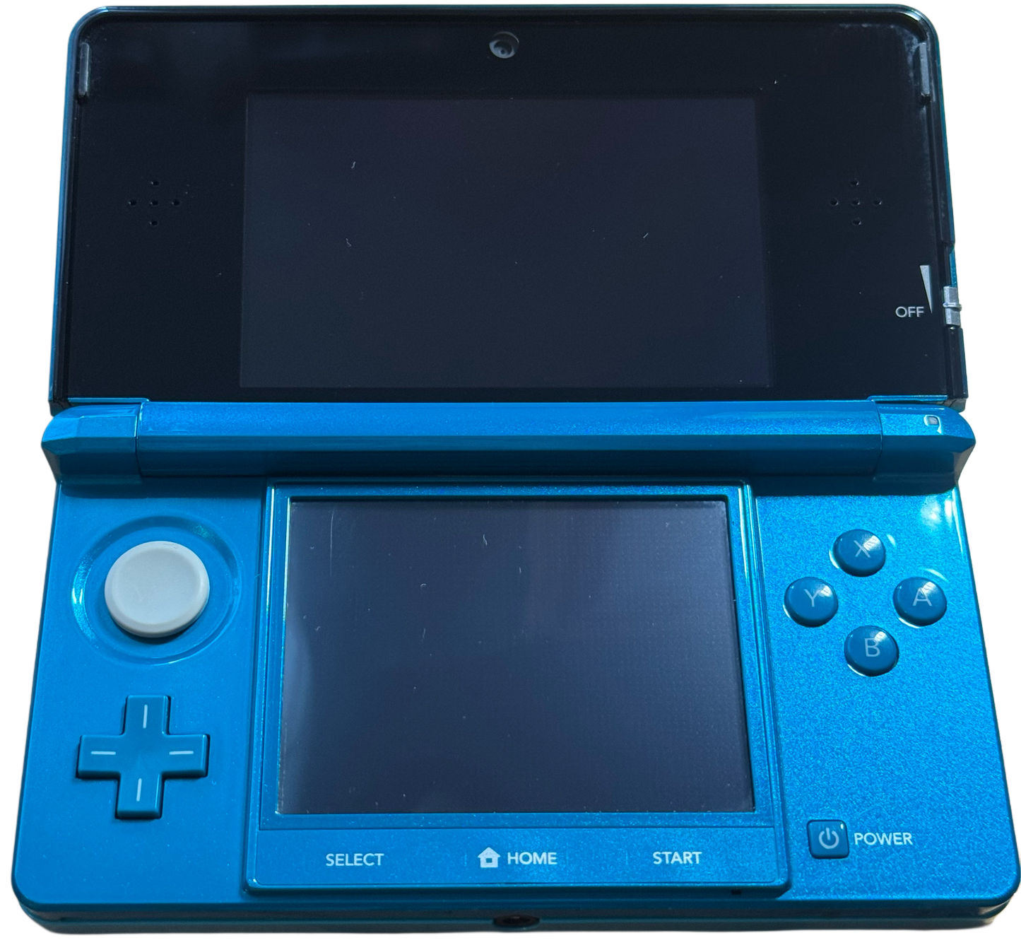Aqua Blue moddet Nintendo 3DS