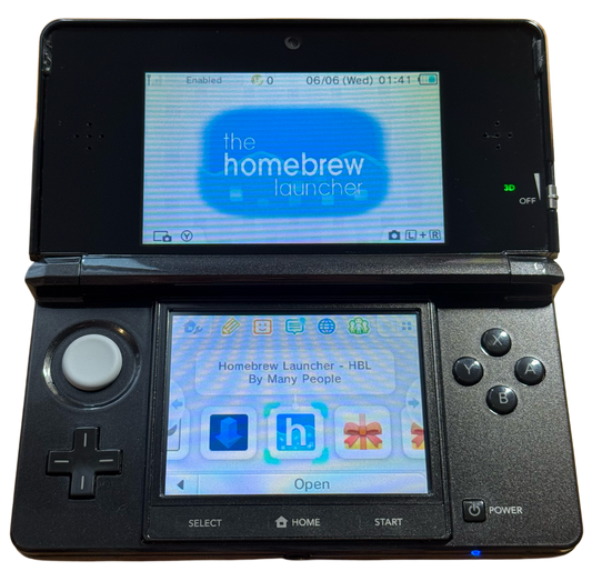 Svart moddet Nintendo 3DS
