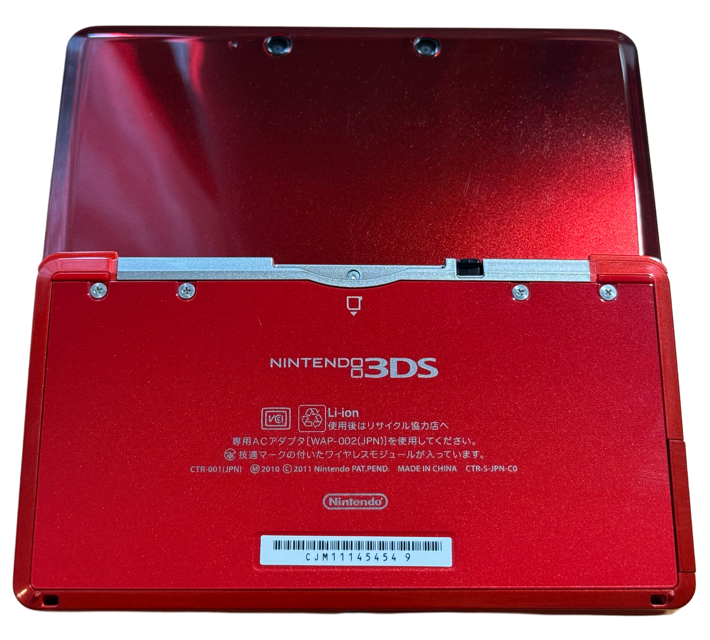 Rød moddet Nintendo 3DS