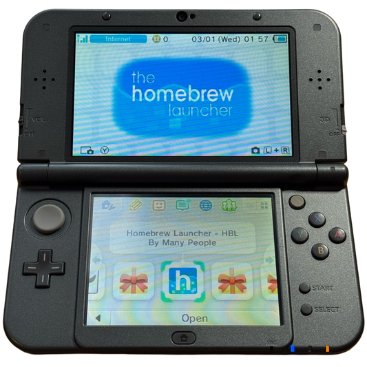 Svart moddet Nintendo New 3DS Xl