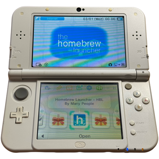 Hvit moddet Nintendo New 3DS Xl
