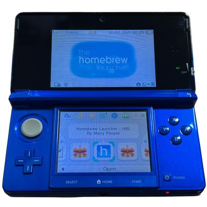 Mørkeblå Moddet Nintendo 3DS