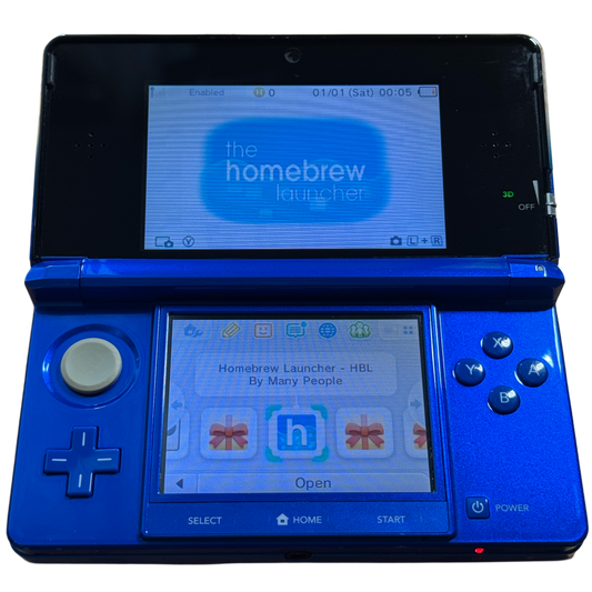 Mørkeblå moddet Nintendo 3DS