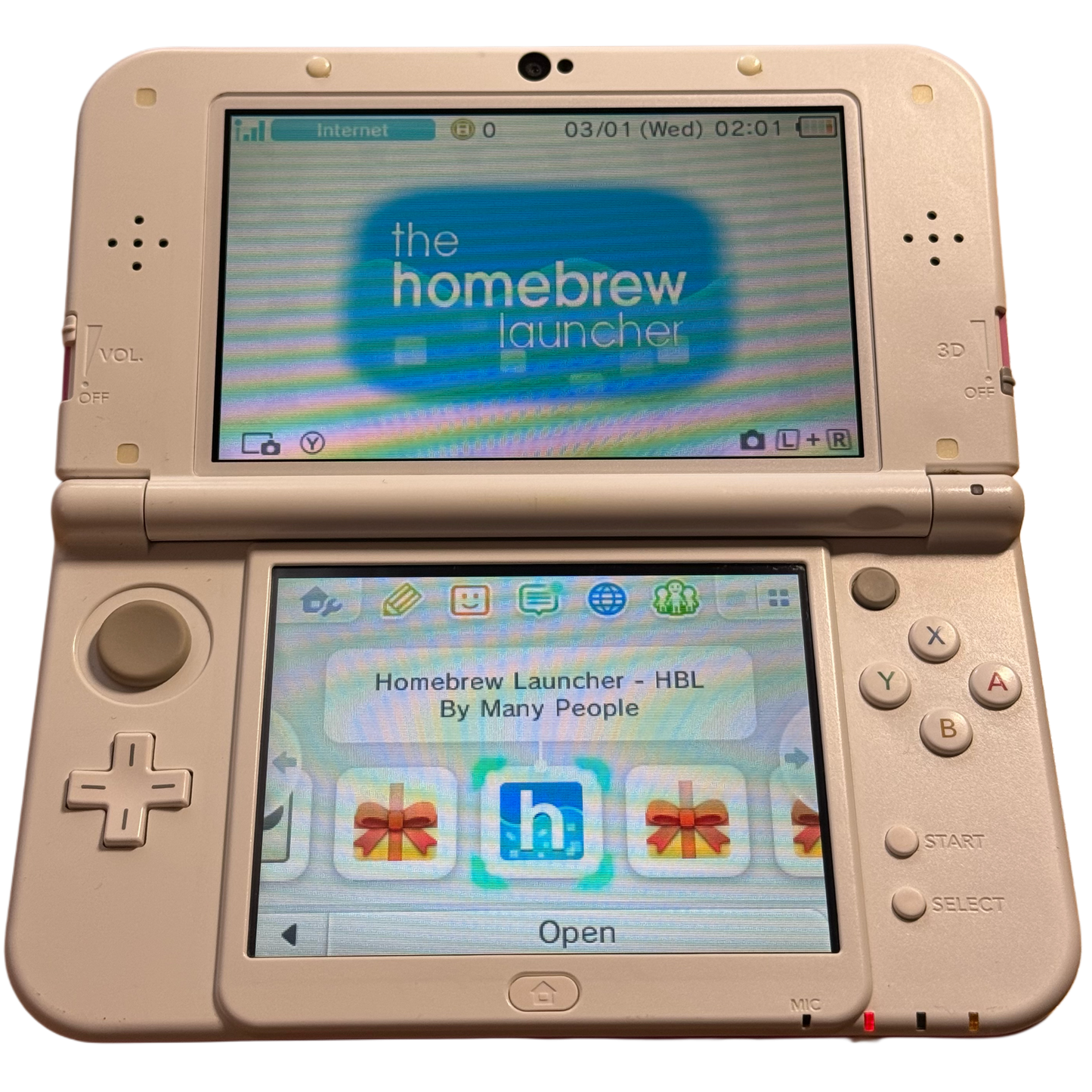 Rosa/Hvit Moddet Nintendo New 3DS Xl