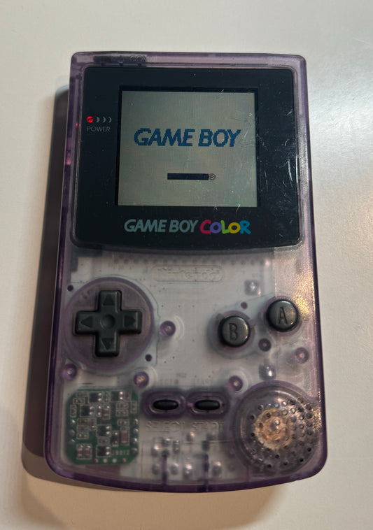 Gjennomsiktig lilla Nintendo Gameboy Color